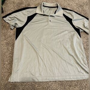 Architect Light Gray and Black Polo Golf Shirt